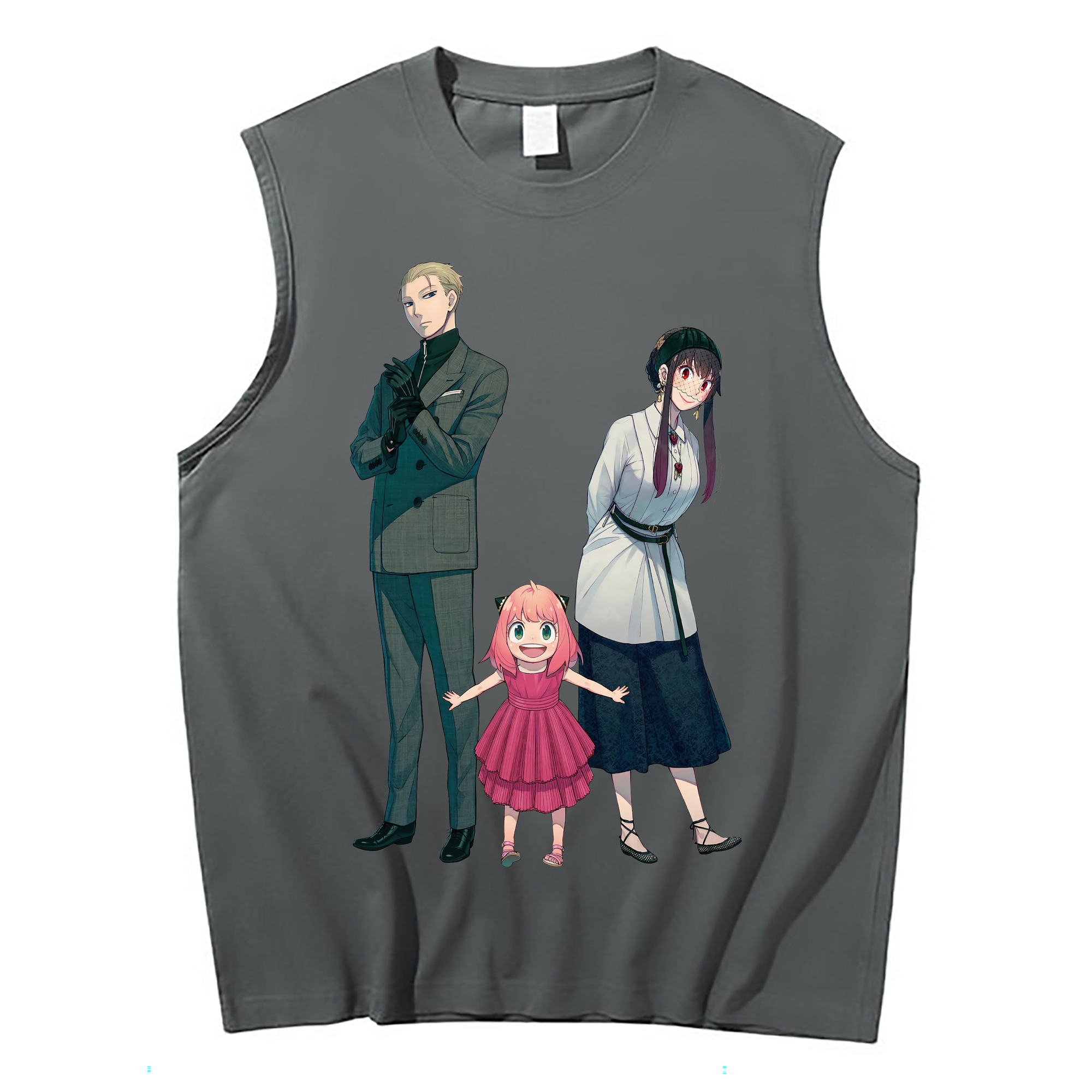 （画像用） SPY×FAMILY间谍家家酒 コットン100％タンクトップ（フロントプリント）